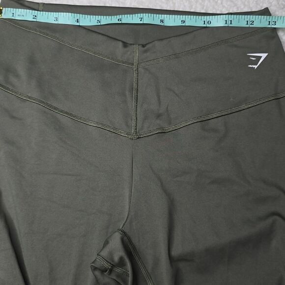 733 NWT Gymshark Everyday V Waistband Leggings Size Large Color CORE OLIVE - Picture 7 of 7